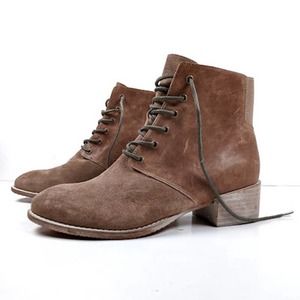 Sava Tianna Utilitarian Leather Lace Up Prairie Boots Size 37